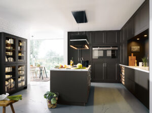 Vienna Satin shown in Lava Black